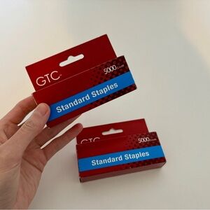 10,000 staples, 2 packs of standard staples
